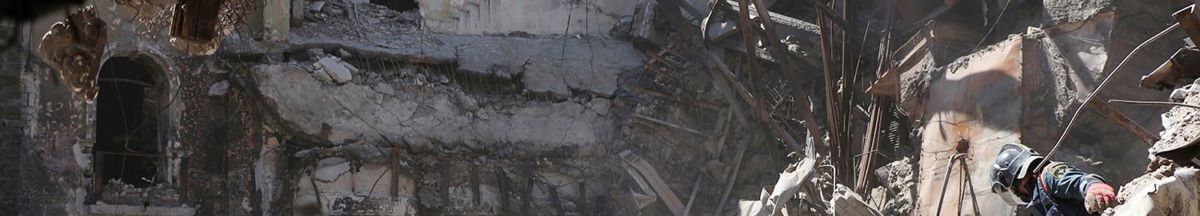 Mariupol Theatre in Ukraine after air assault on 16 March 2022