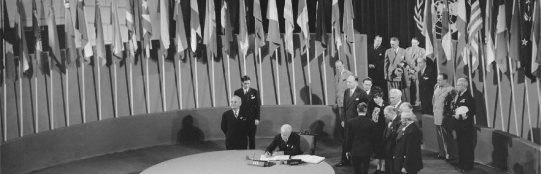 United Nations Charter, the founding treaty of the UN and a cornerstone of modern international law.